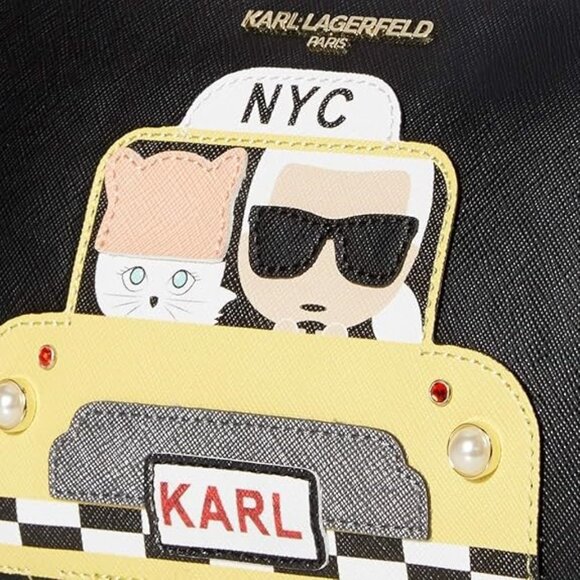 Karl Lagerfeld Paris Maybelle Wristlet Taxi - Picture 3 of 6